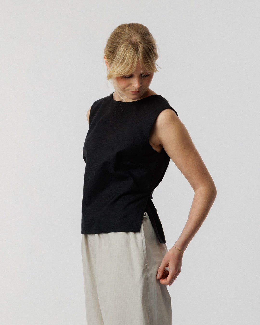 Aimee Ripstop Top - Black