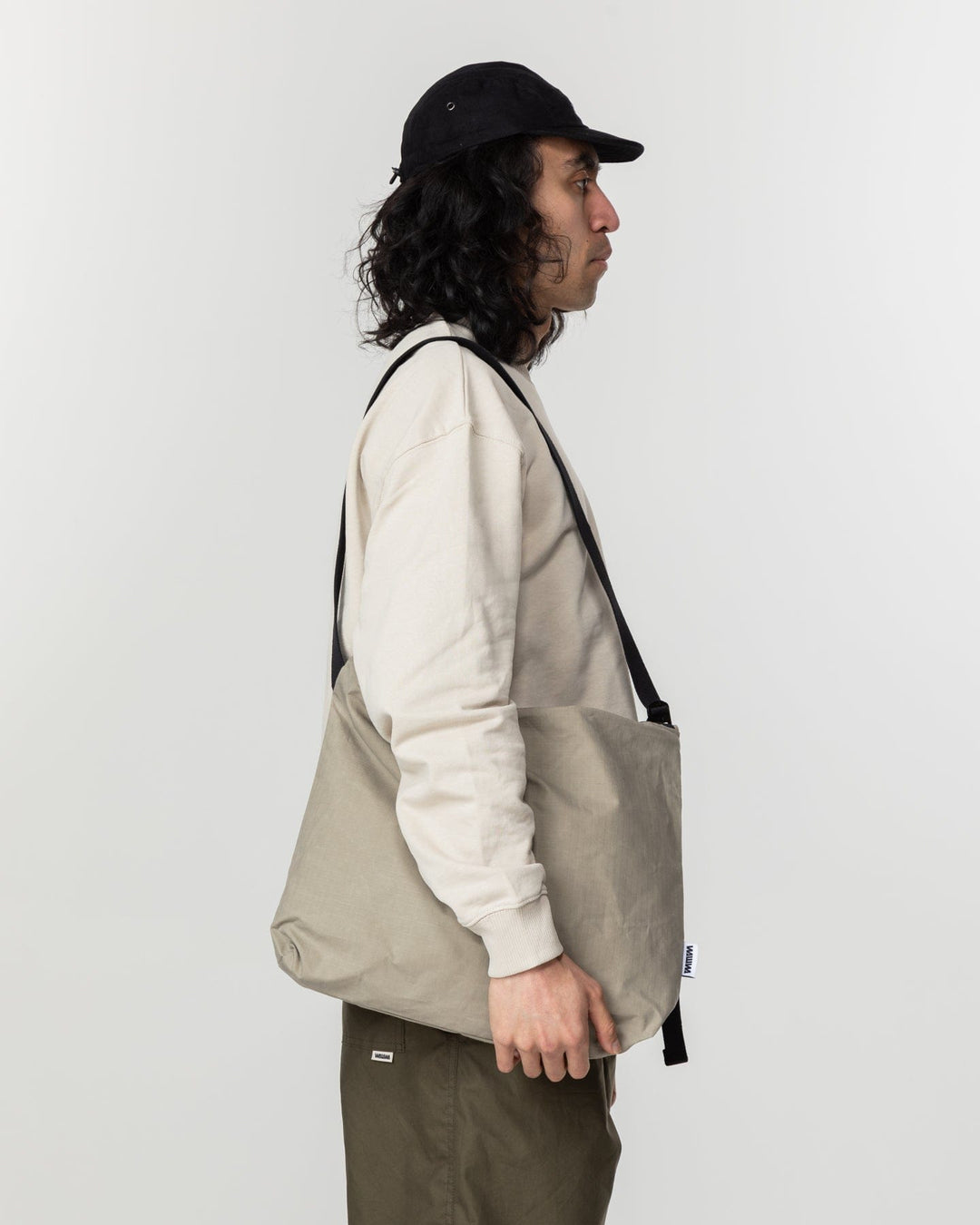 Water Resistant Messenger Bag - Stone