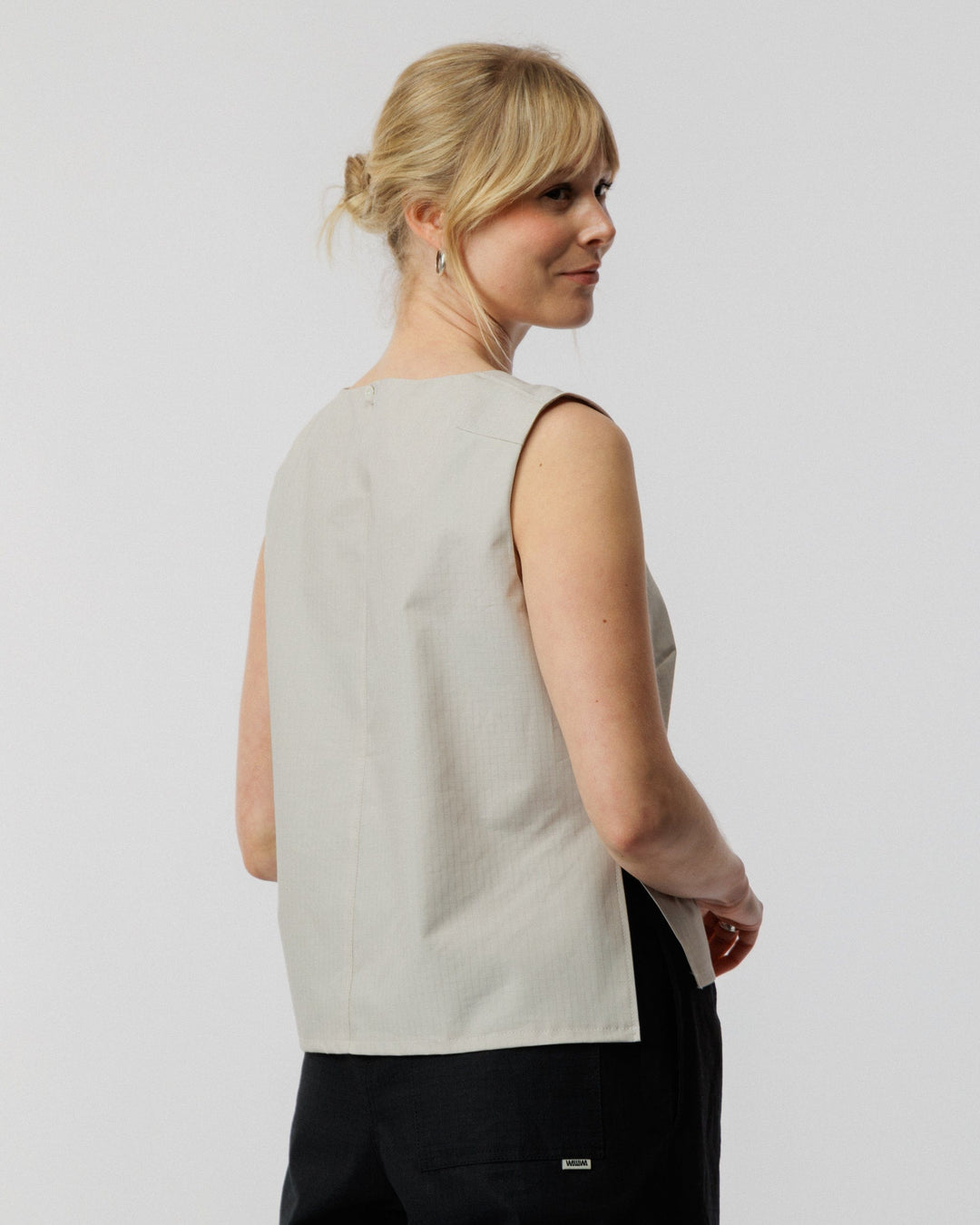 Aimee Ripstop Top - Stone