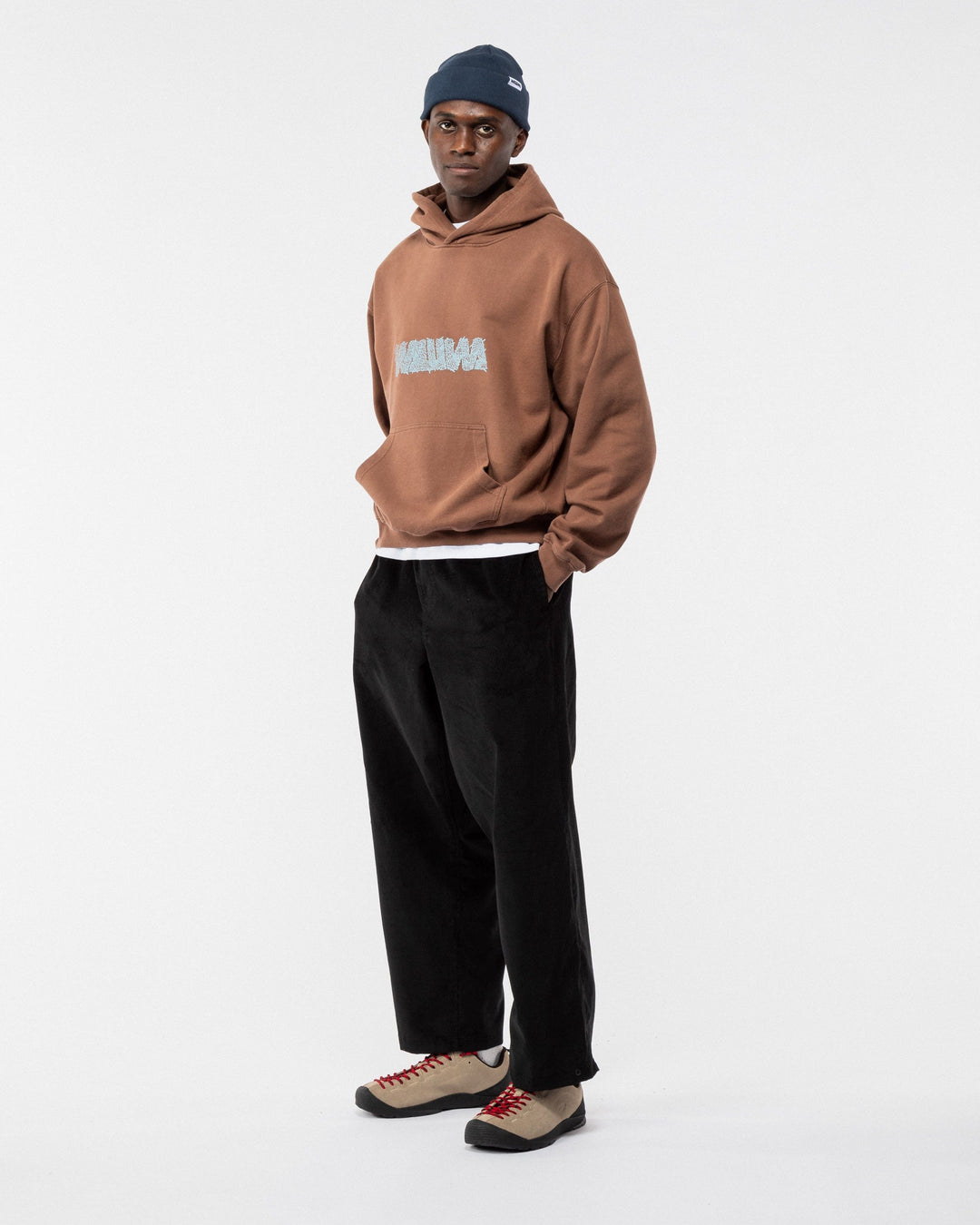 Overgrown Logo Hoody - Brown