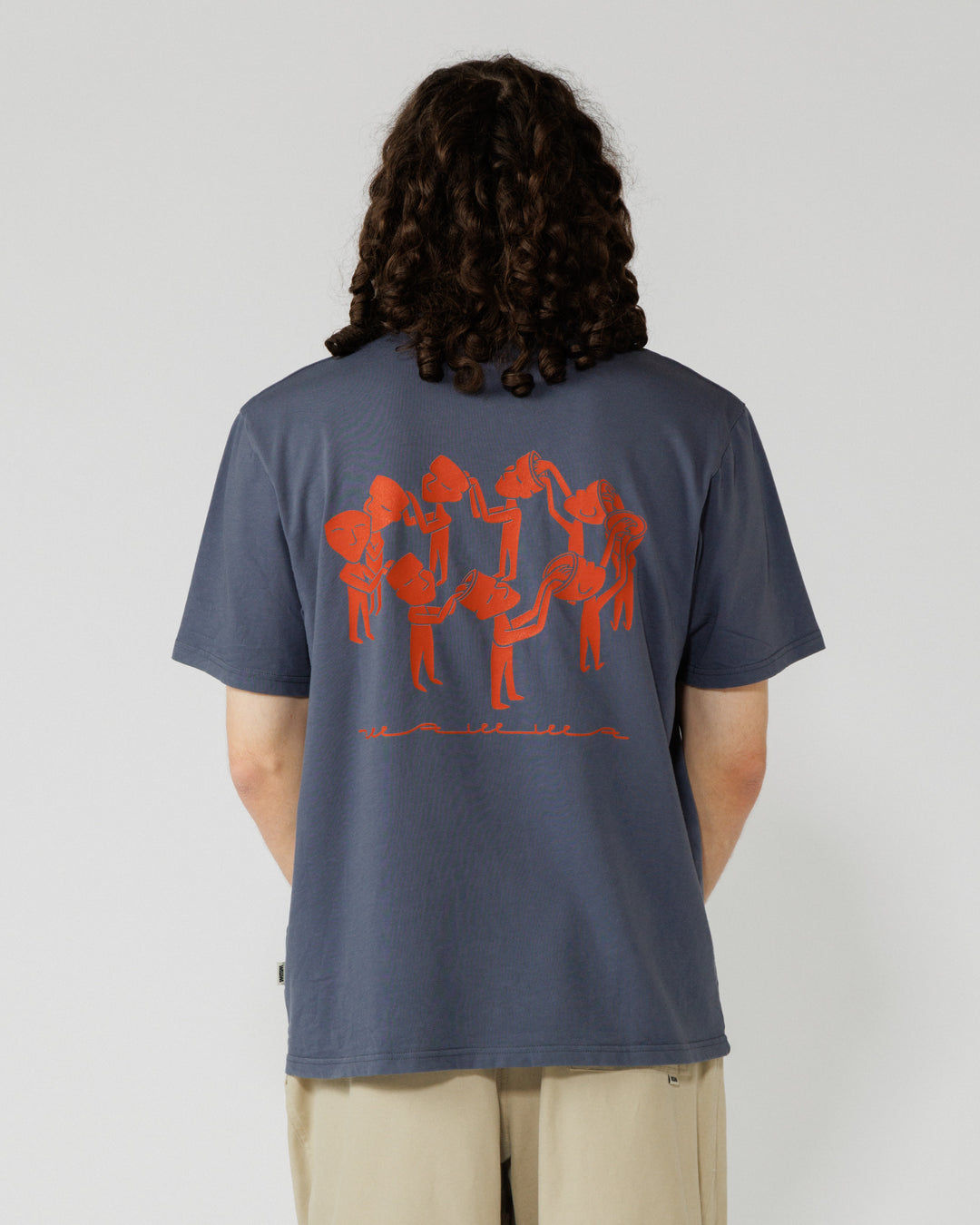Linear Notion T-Shirt - Washed Blue
