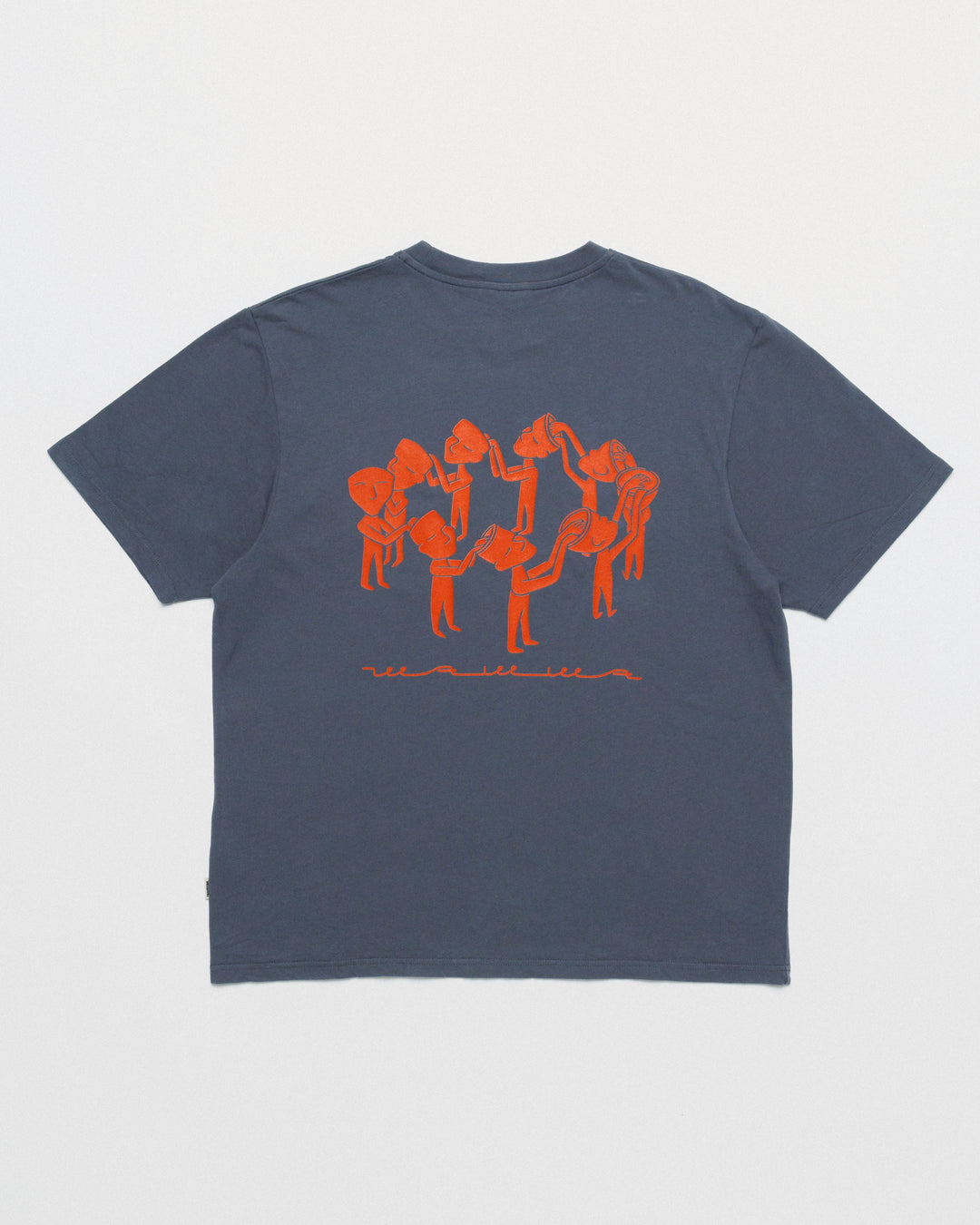 Linear Notion T-Shirt - Washed Blue