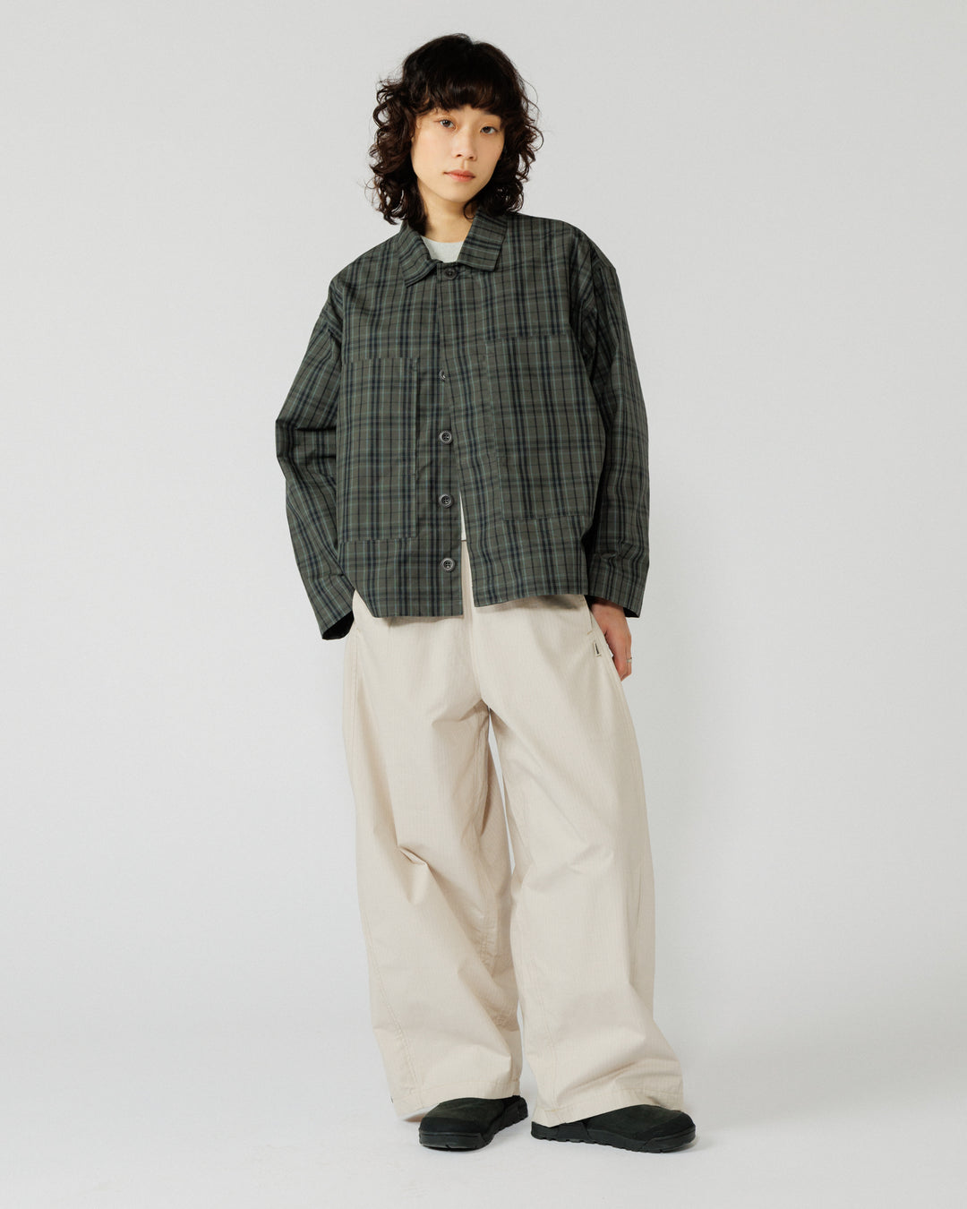 Nell Overshirt - Charcoal Check