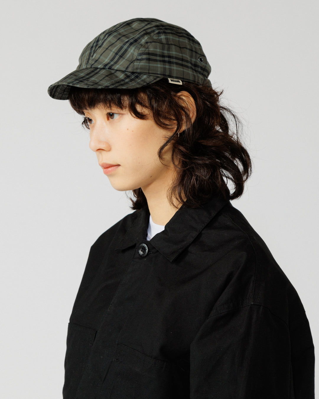 Oak Cap - Charcoal Check