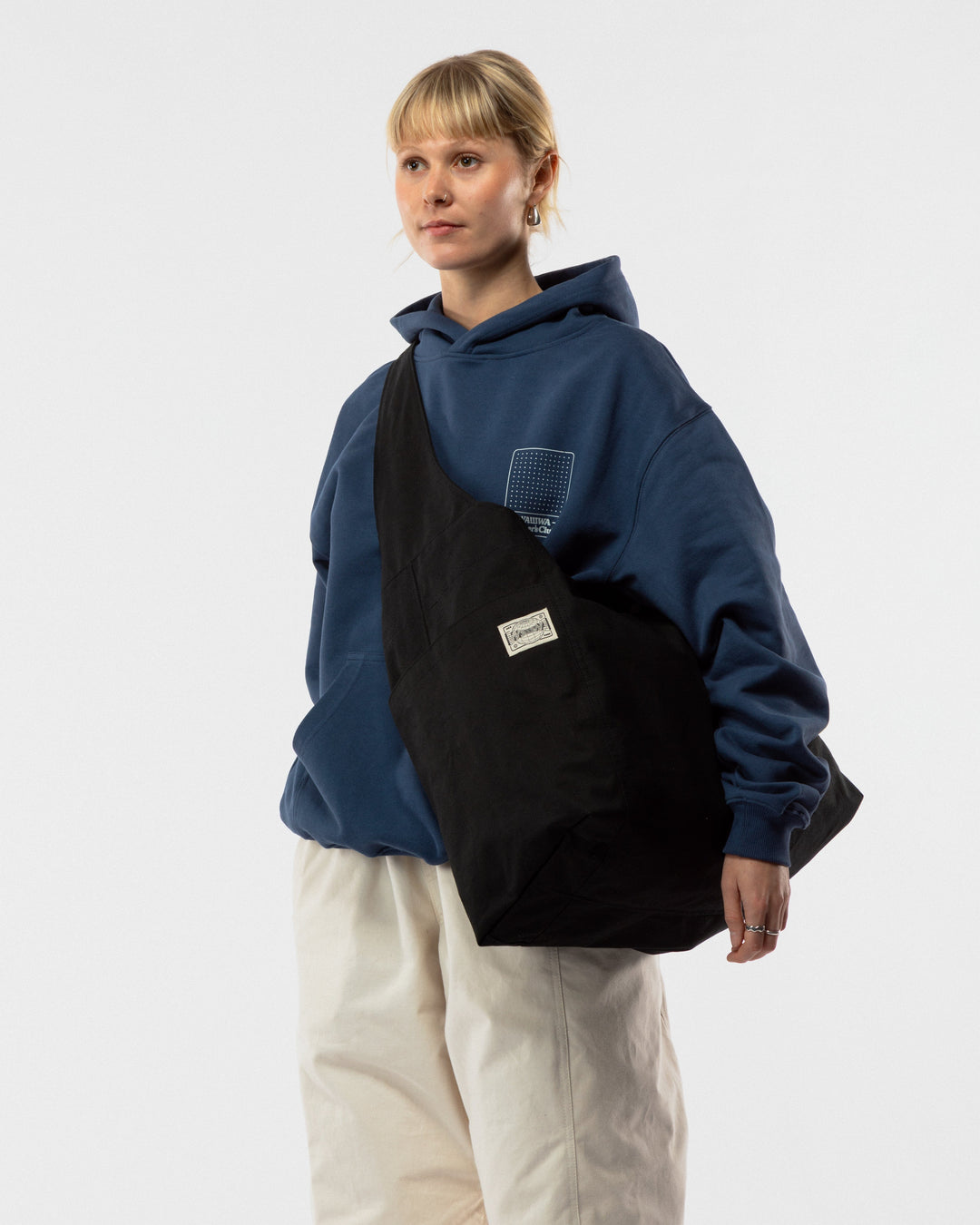 Studio Ripstop Crossbody Tote - Black