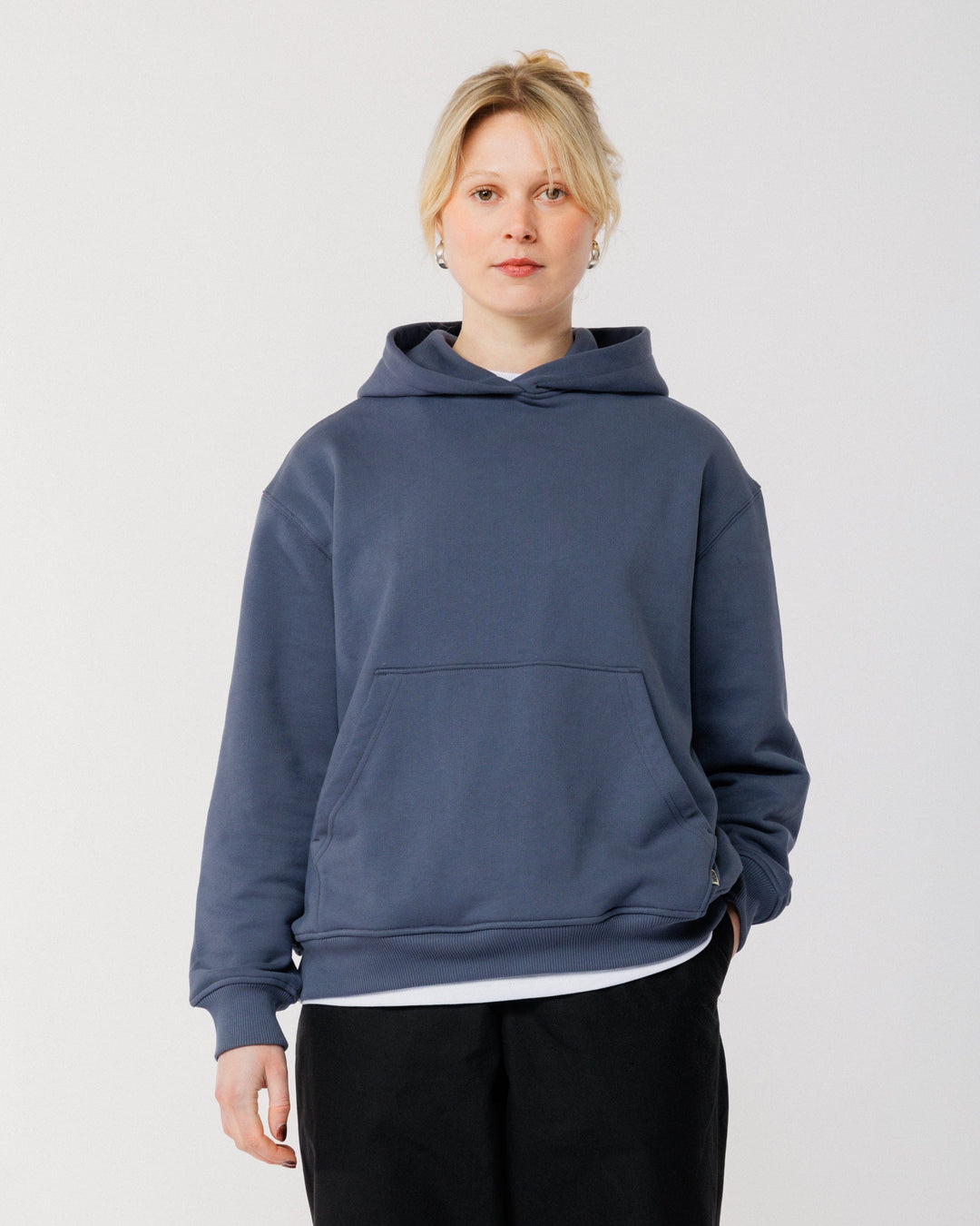 520 Organic Hoody - Washed Blue