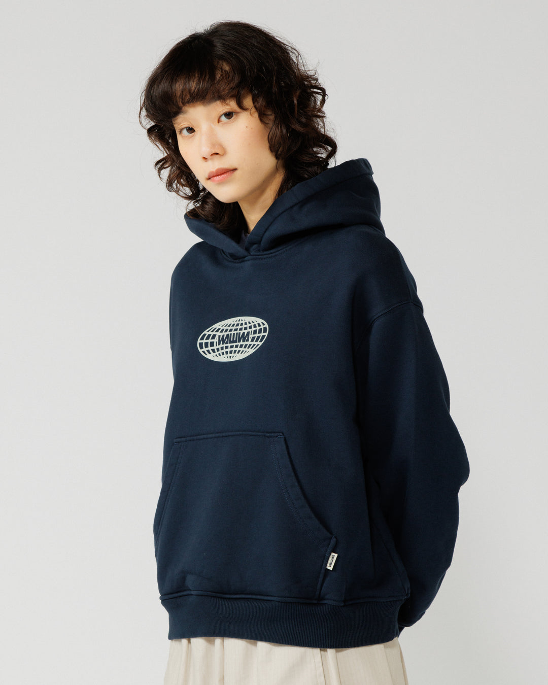 Global Logo Hoody - Navy