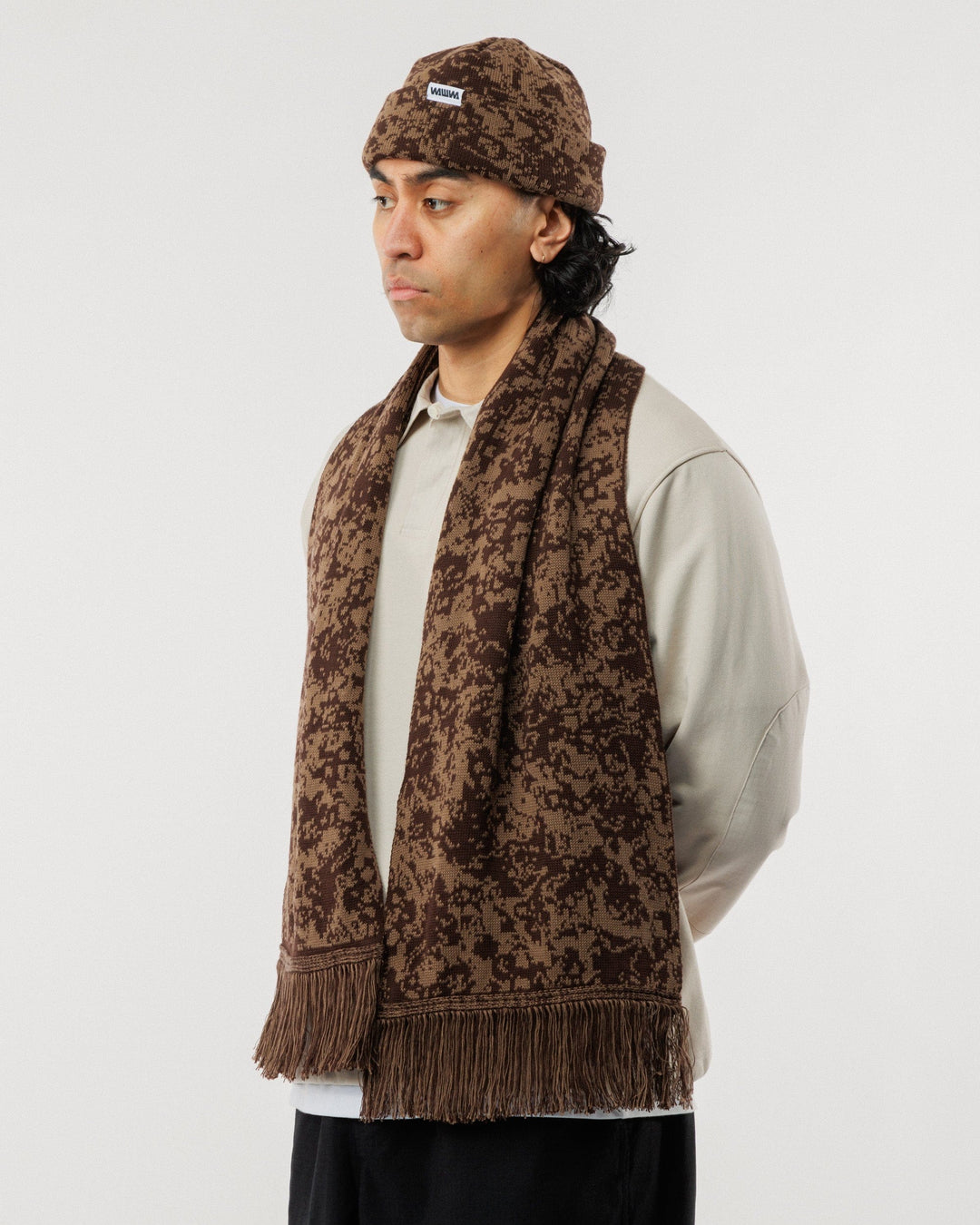 Barley Scarf - Brown & Bronze
