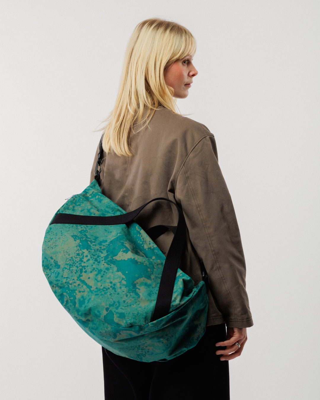 Water Resistant Duffle Bag - Blue Ink