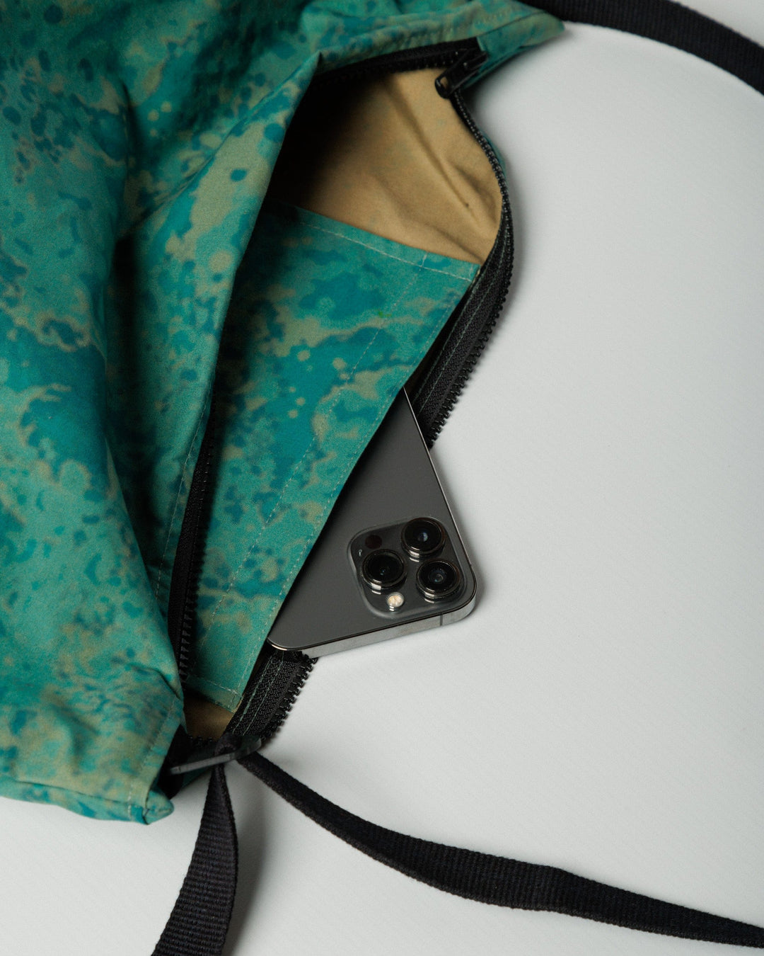 Water Resistant Messenger Bag - Blue Ink