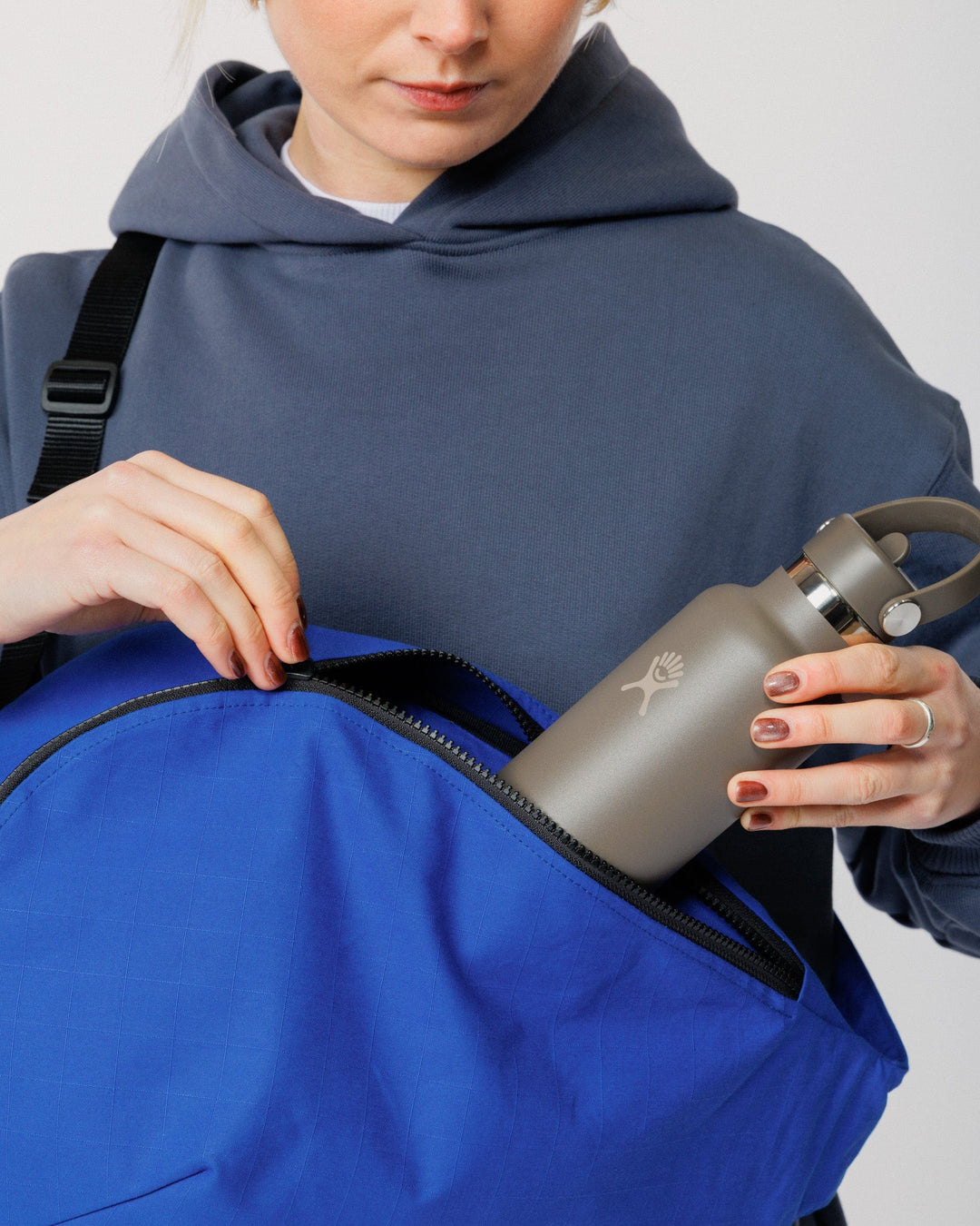 Crescent Crossbody Sling Bag - Cobalt Blue