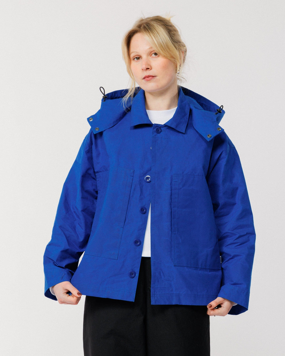 Nell Overshirt & Hood Set - Cobalt Blue