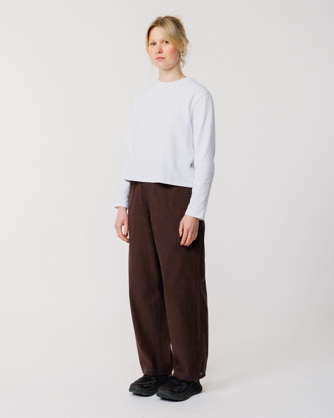 Zama Pant - Brown/Cobalt Contrast