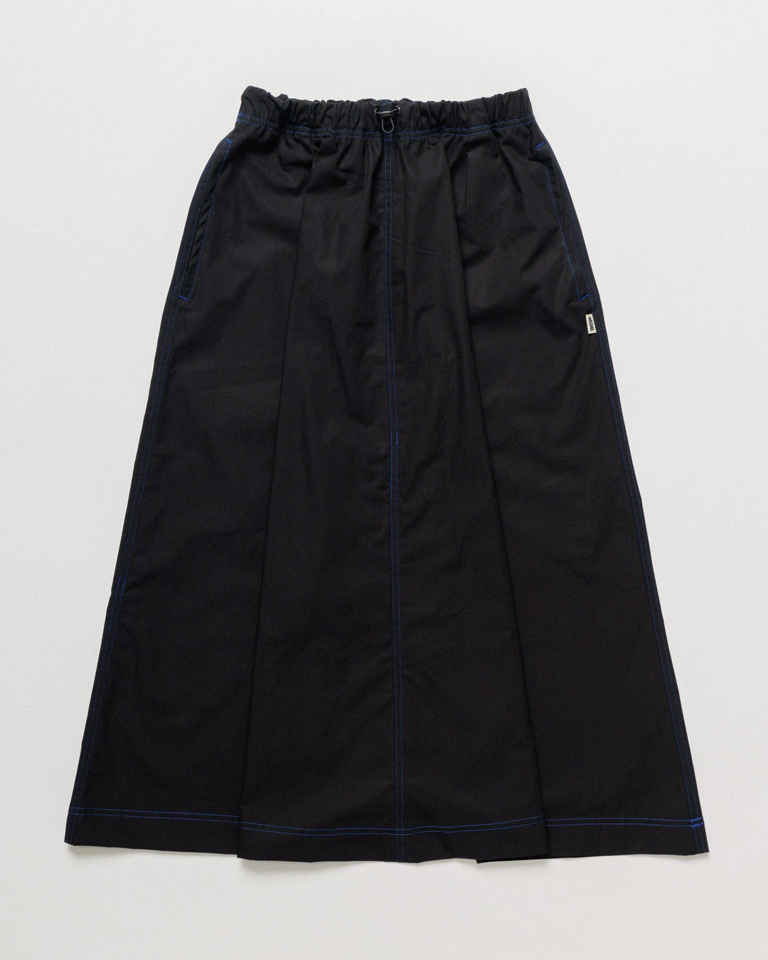 Ayla Poplin Skirt - Black/Cobalt Blue