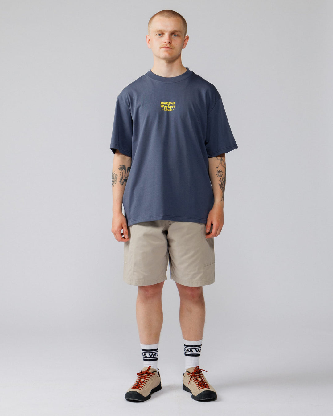 Workers Logo Stride T-Shirt - Navy