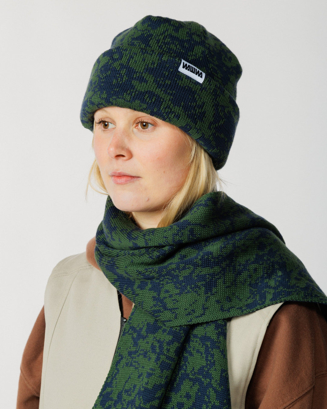 Barley Hat  - Dark Green & Navy