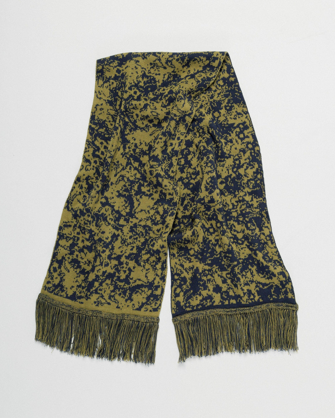 Barley Hat & Scarf Set - Khaki & Navy