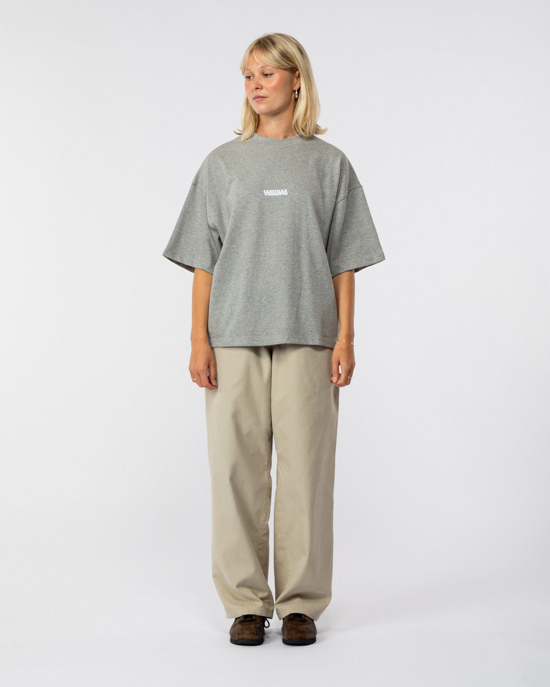 Box Logo T-Shirt - Grey Marl