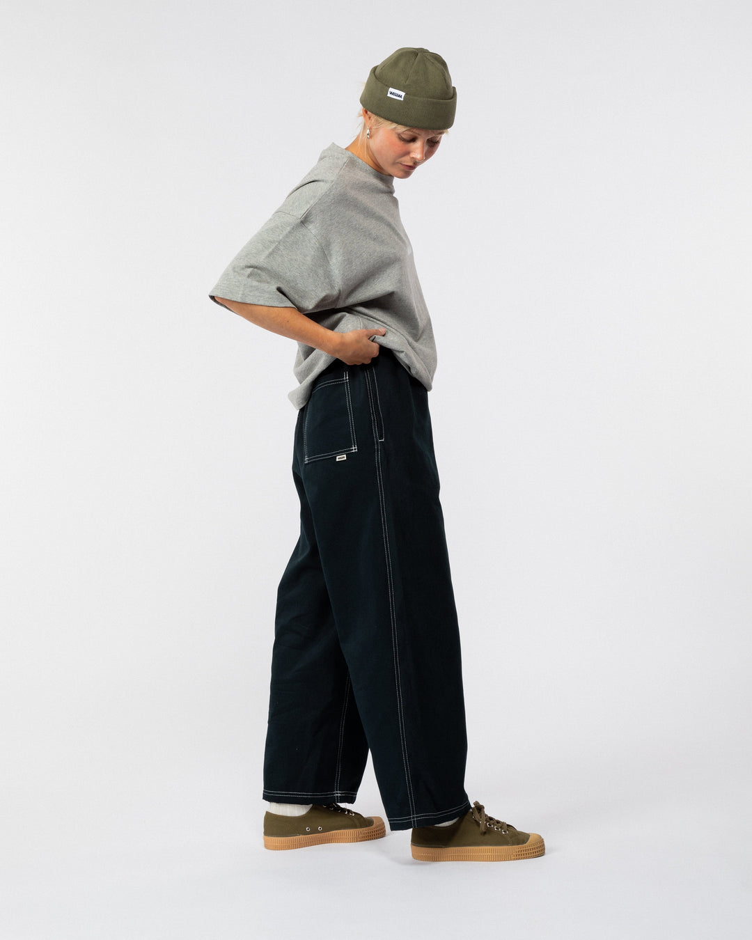 Zama Pant - Navy Contrast