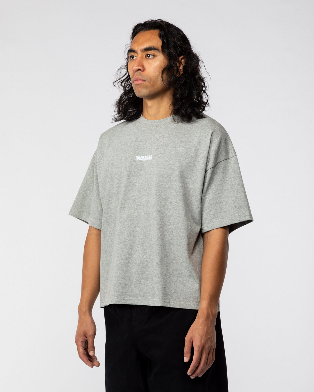 Box Logo T-Shirt - Grey Marl