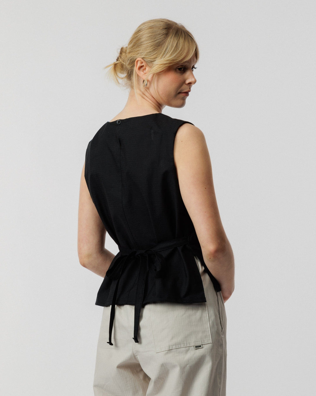 Aimee Ripstop Top - Black