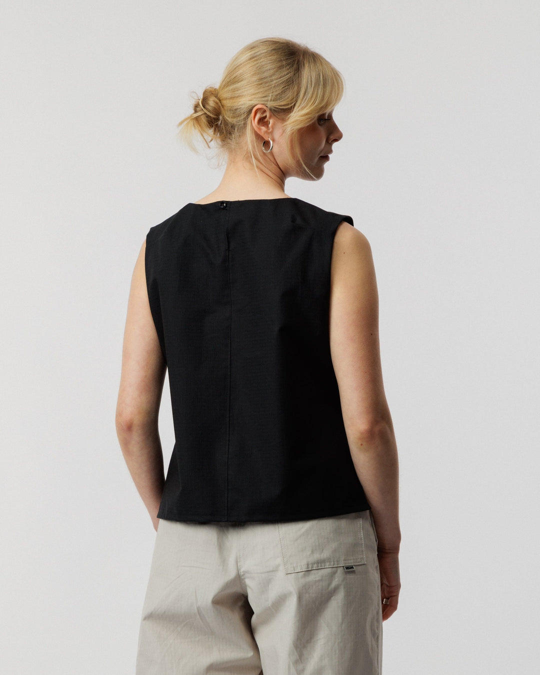 Aimee Ripstop Top - Black